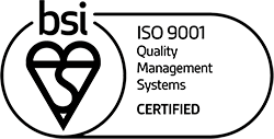 BSI ISO 9001 black logo