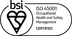 BSI ISO 45001 black logo